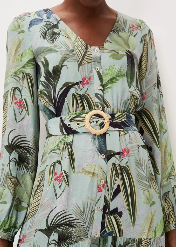 Phase Eight Maya Printed Tiered Maxi Dress Multicoloured Women Dresses