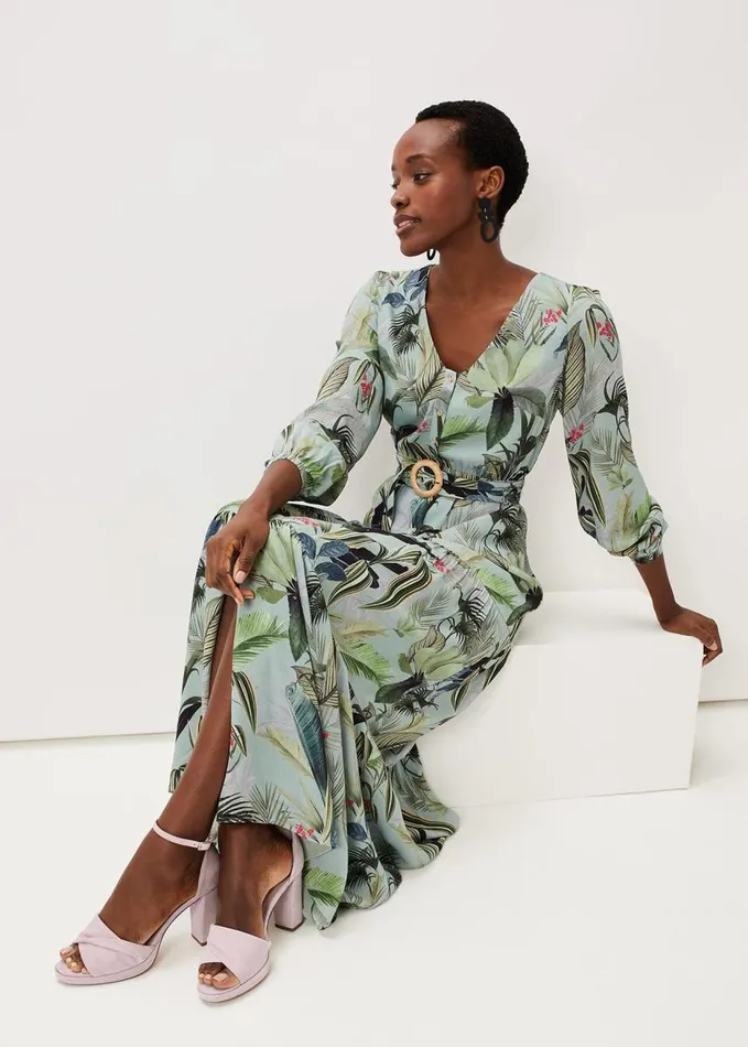 Phase Eight Maya Printed Tiered Maxi Dress Multicoloured Women Dresses