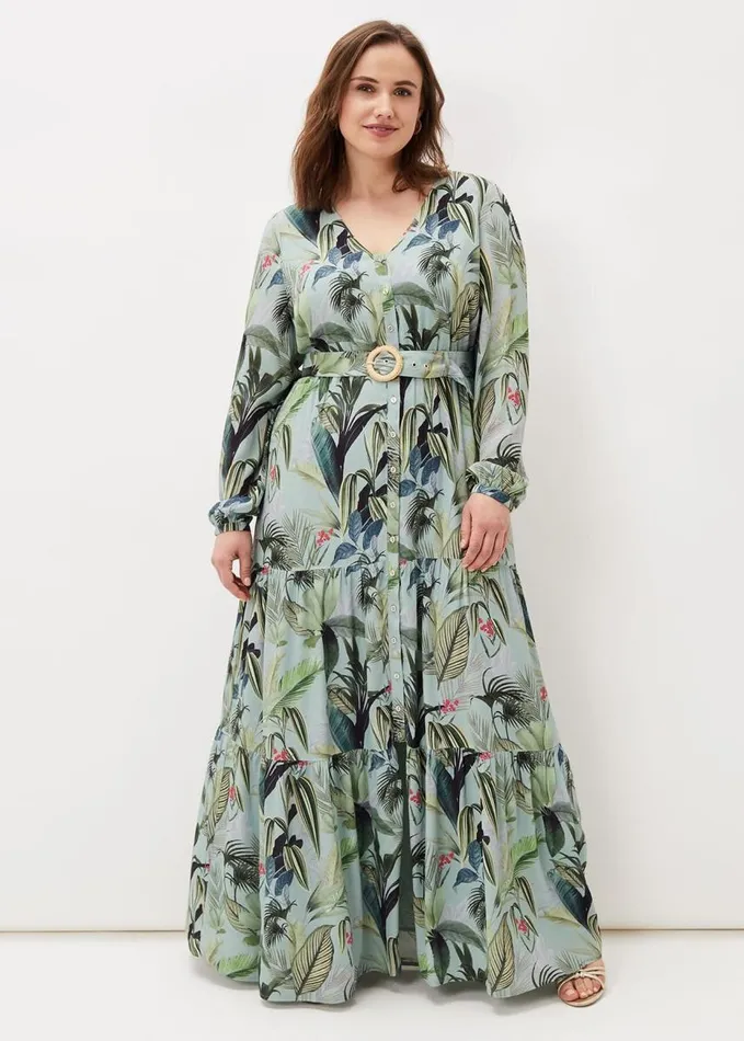 Phase Eight Maya Printed Tiered Maxi Dress Multicoloured Women Dresses
