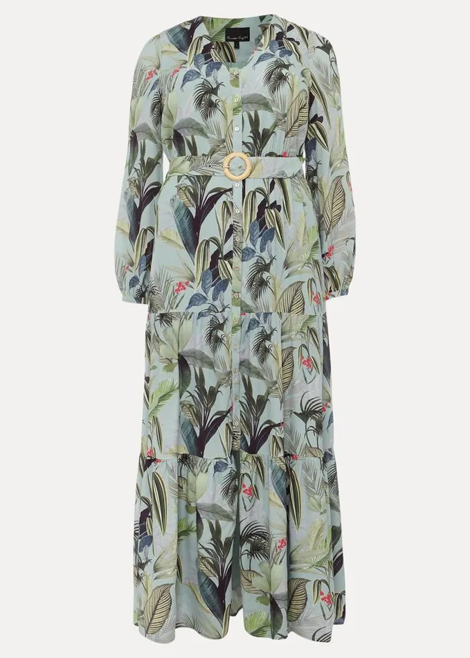 Phase Eight Maya Printed Tiered Maxi Dress Multicoloured Women Dresses