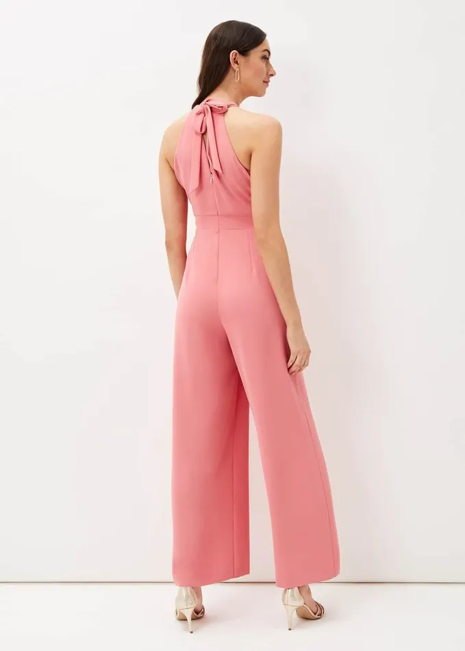 Phase Eight Mellany Wide Leg Jumpsuit Watermelon Women Dresses