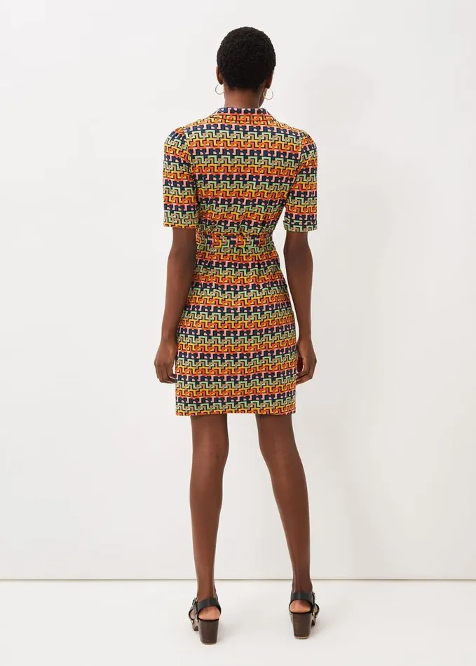 Phase Eight Milano Geo Dress Multicoloured Women Dresses