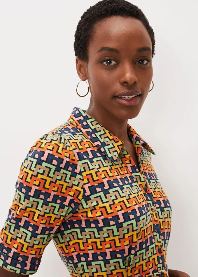 Phase Eight Milano Geo Dress Multicoloured Women Dresses