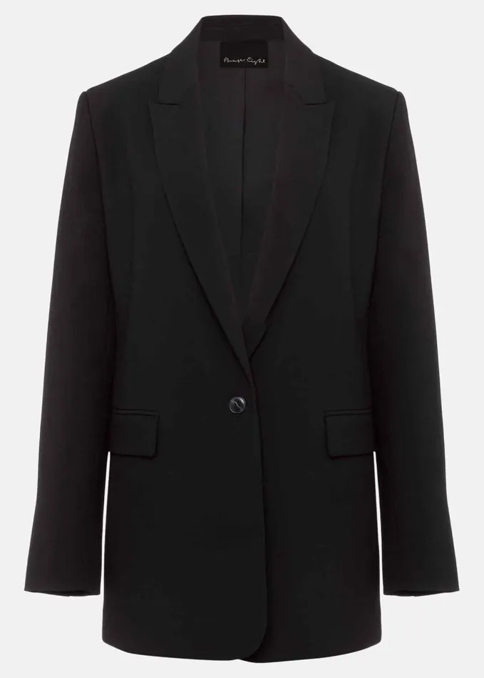 Phase Eight Neah Black Crepe Blazer Black Women Jackets