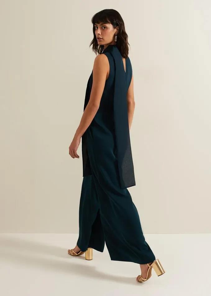 Phase Eight Neesa Green Wide Leg Jumpsuit Green Women Dresses
