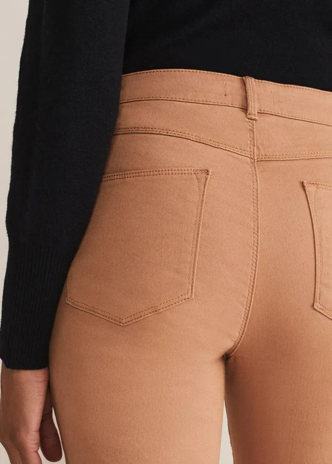 Phase Eight Ocha Straight Leg Jeans Dark Camel Women Trousers