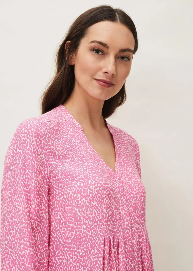 Phase Eight Penele Swing Dress Pinkivory Women Dresses