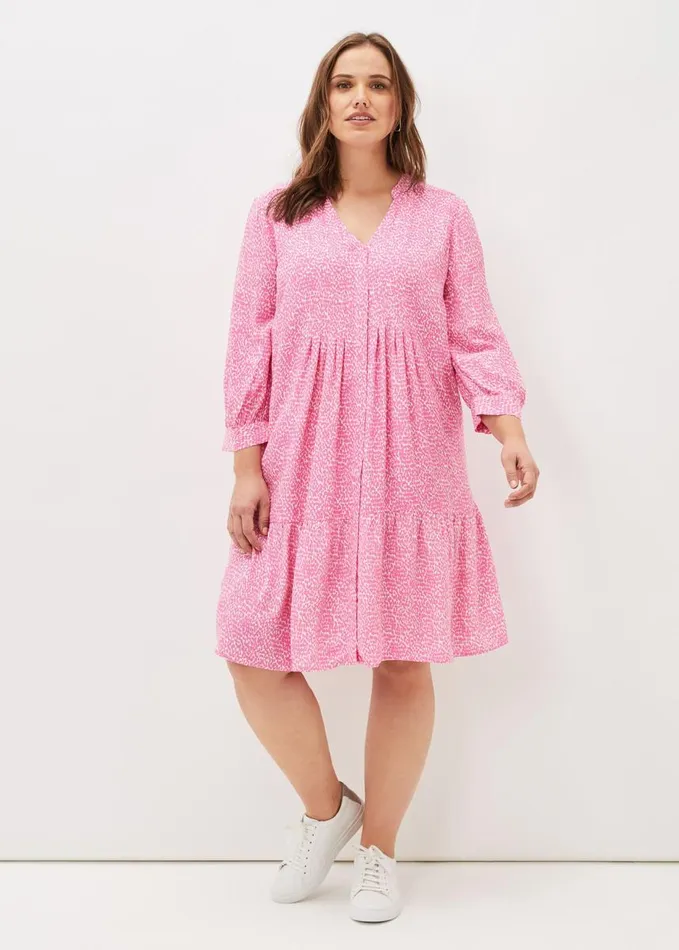 Phase Eight Penele Swing Dress Pinkivory Women Dresses