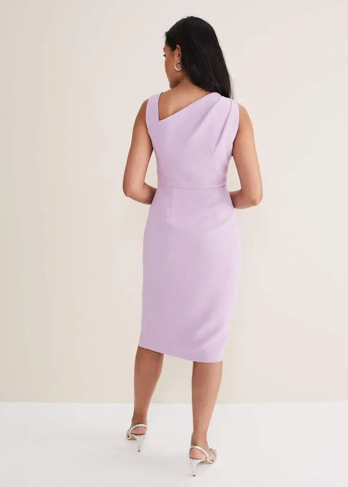 Phase Eight Petite Emmie Asymmetric Hem Dress Crocus Women Dresses