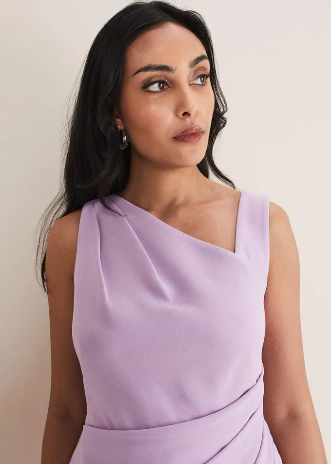 Phase Eight Petite Emmie Asymmetric Hem Dress Crocus Women Dresses