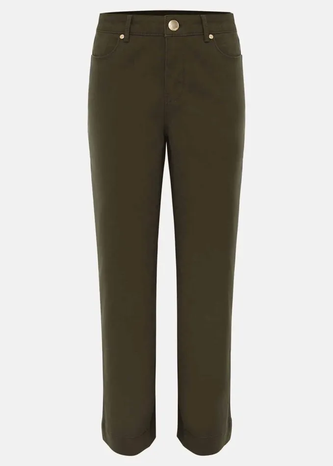 Phase Eight Ramona Straight Leg Jeans Khaki Women Trousers