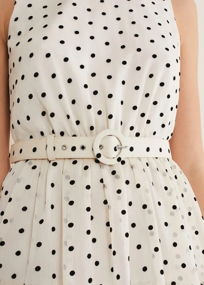 Phase Eight Rita Polka Dot Ruffle Midi Dress Blackwhite Women Dresses