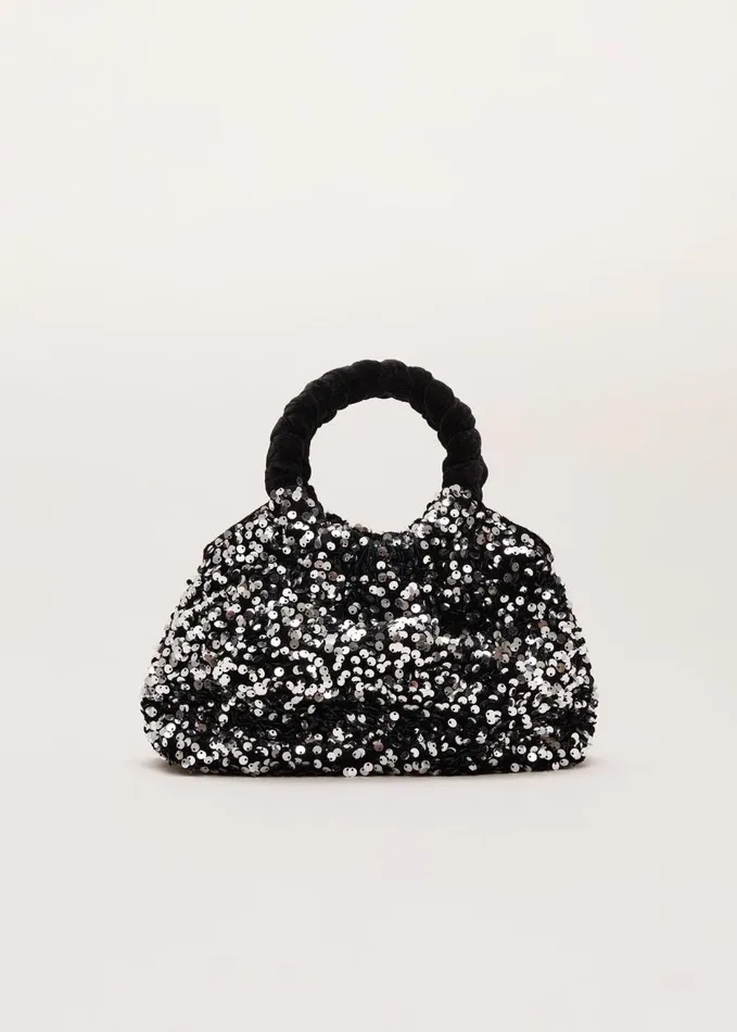 Phase Eight Sequin Twist Handle Mini Grab Bag Multicoloured Women Bags and Clutches