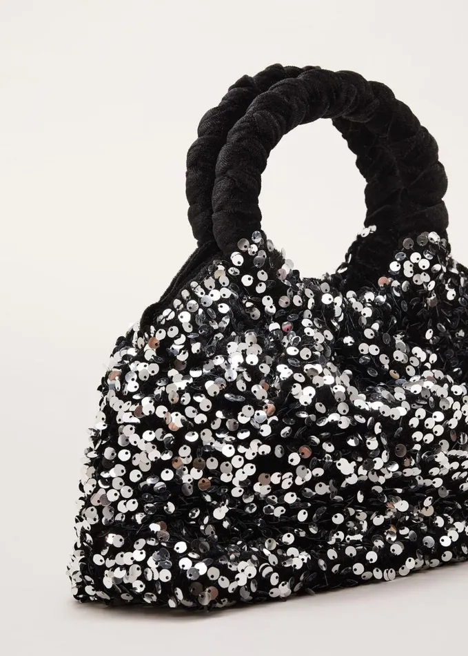 Phase Eight Sequin Twist Handle Mini Grab Bag Multicoloured Women Bags and Clutches