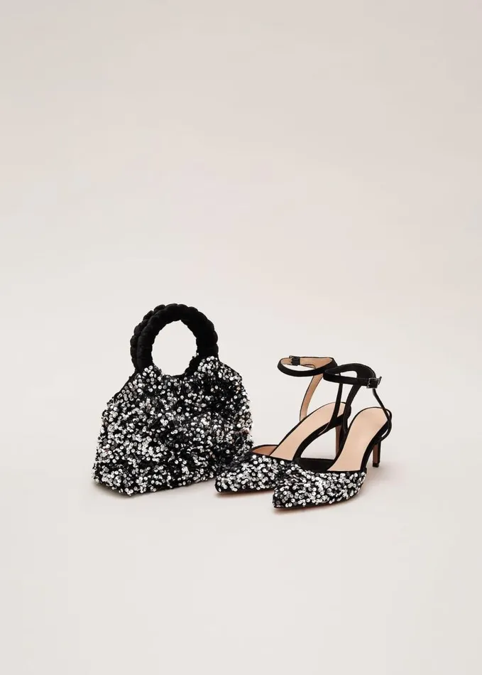 Phase Eight Sequin Twist Handle Mini Grab Bag Multicoloured Women Bags and Clutches