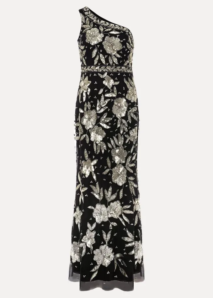 Phase Eight Serafina Embellished Maxi Dress Blackgold Women Dresses
