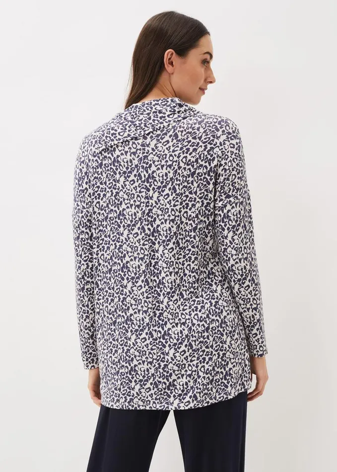 Phase Eight Serenia Animal Longline Top Multicoloured Women Tops and TShirts