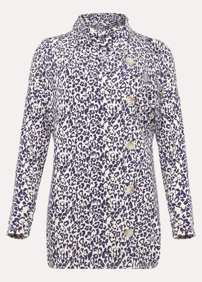 Phase Eight Serenia Animal Longline Top Multicoloured Women Tops and TShirts