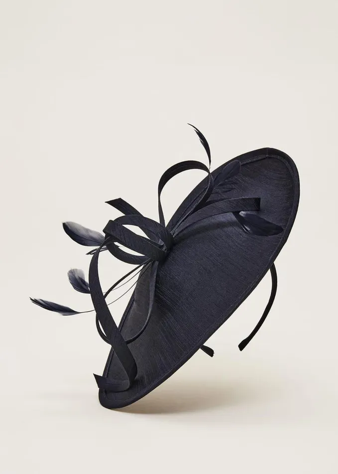 Phase Eight Shantung Oval Disc Fascinator Navy Women Fascinators and Hats