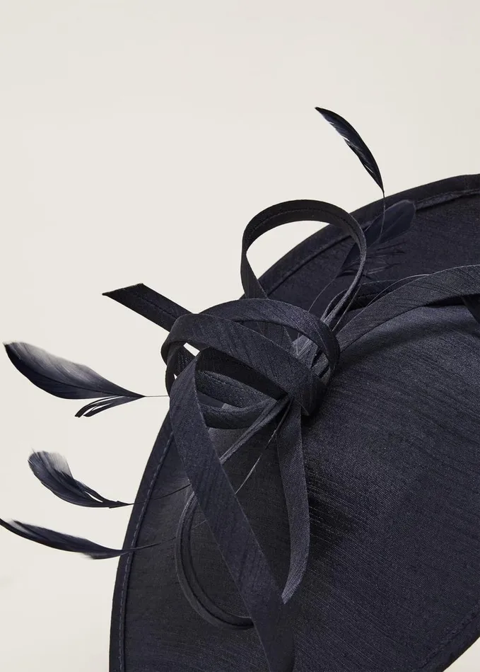 Phase Eight Shantung Oval Disc Fascinator Navy Women Fascinators and Hats