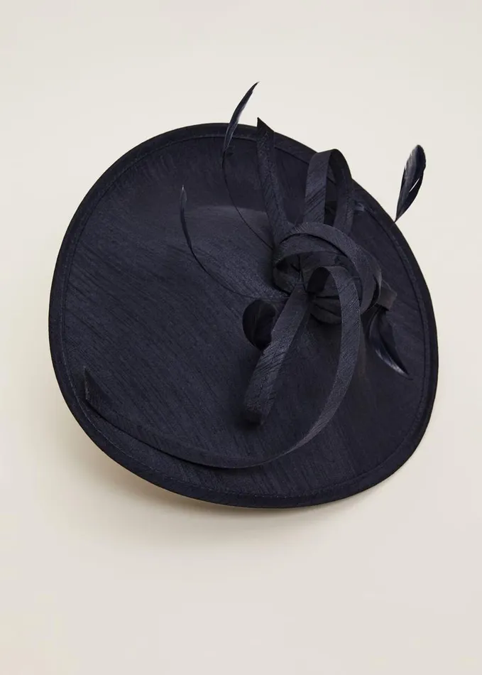 Phase Eight Shantung Oval Disc Fascinator Navy Women Fascinators and Hats
