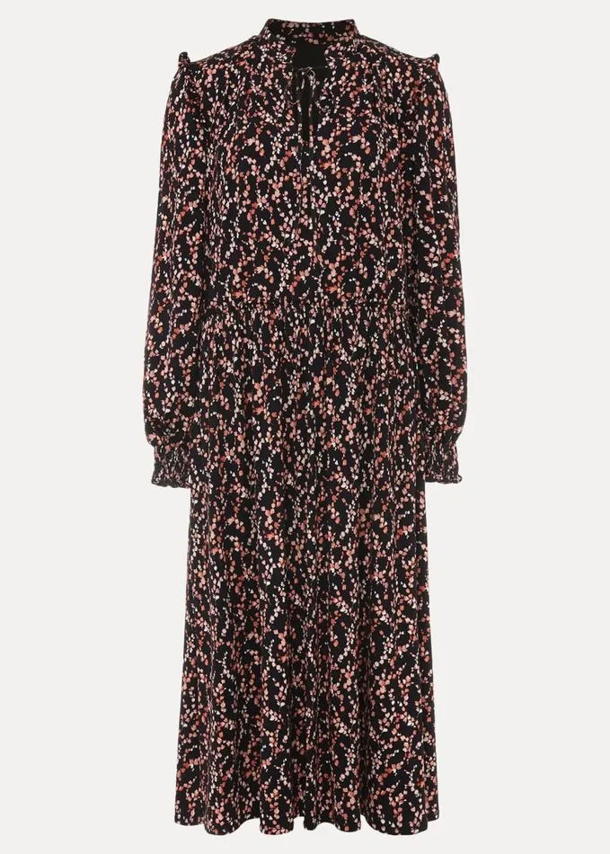 Phase Eight Shay Floral Midi Dress Navypink Women Dresses