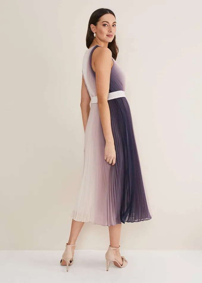 Phase Eight Simara Ombre Dress Lattenavy Women Dresses