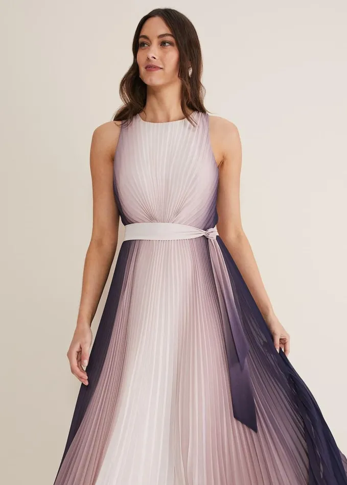Phase Eight Simara Ombre Dress Lattenavy Women Dresses