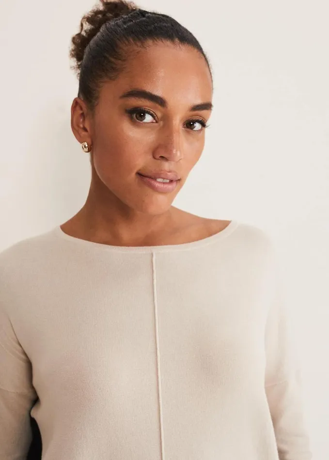 Phase Eight Skylar Colourblock Knit Blackstone Women Knitwear