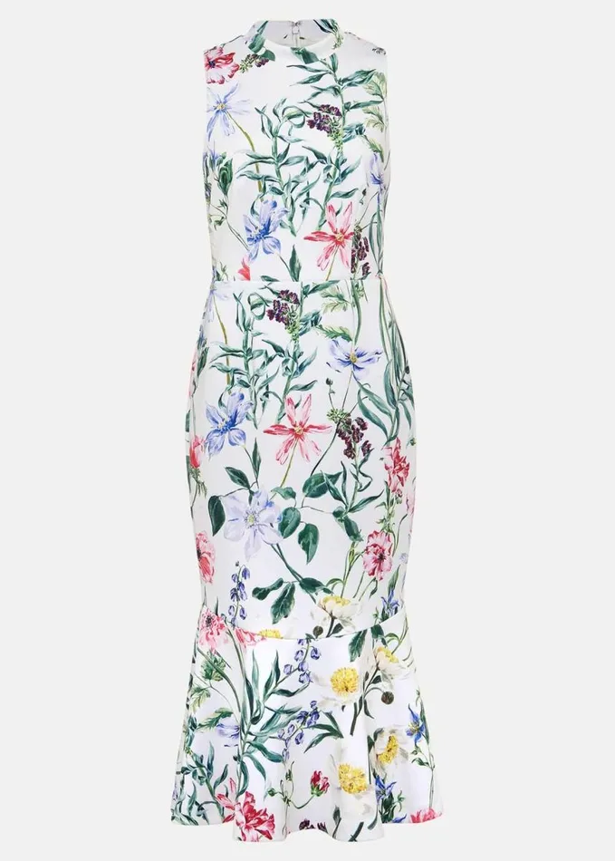 Phase Eight Tina Floral Fit And Flare Midi Dress Multicoloured Women Dresses