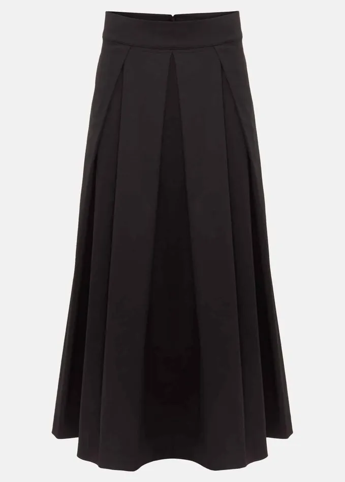 Phase Eight Trinity Pleated Skirt Black Women Skirts
