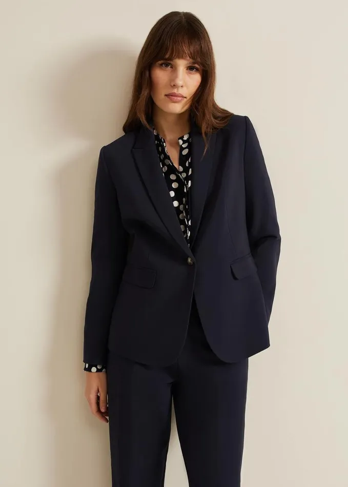 Phase Eight Ulrica Fitted Suit Jacket Navy Women Jackets