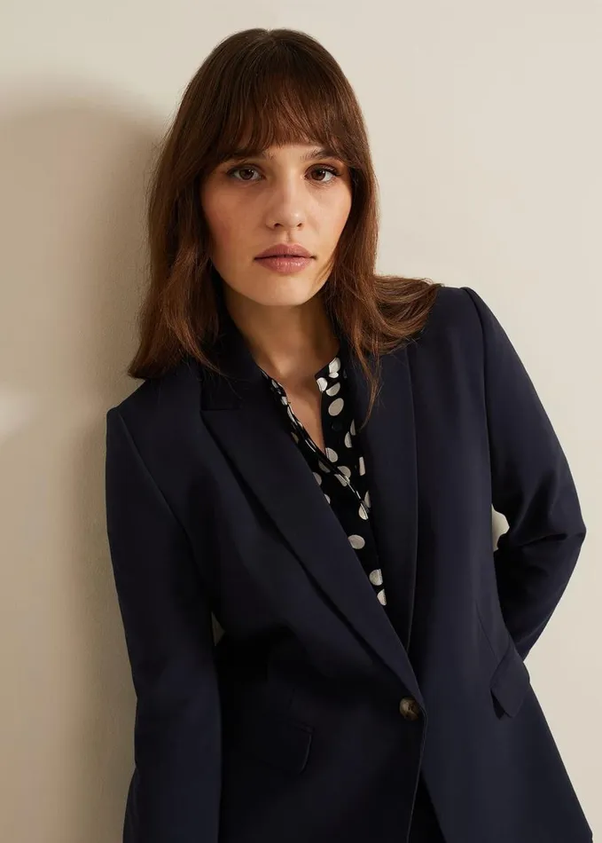 Phase Eight Ulrica Fitted Suit Jacket Navy Women Jackets