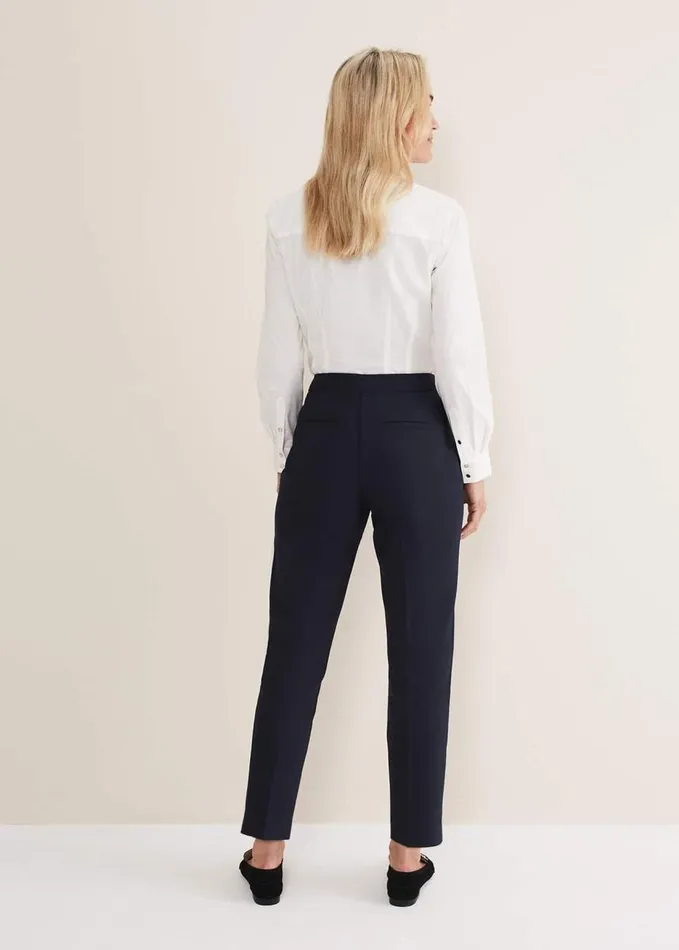 Phase Eight Ulrica Straight Leg Trousers Midnight Women Trousers