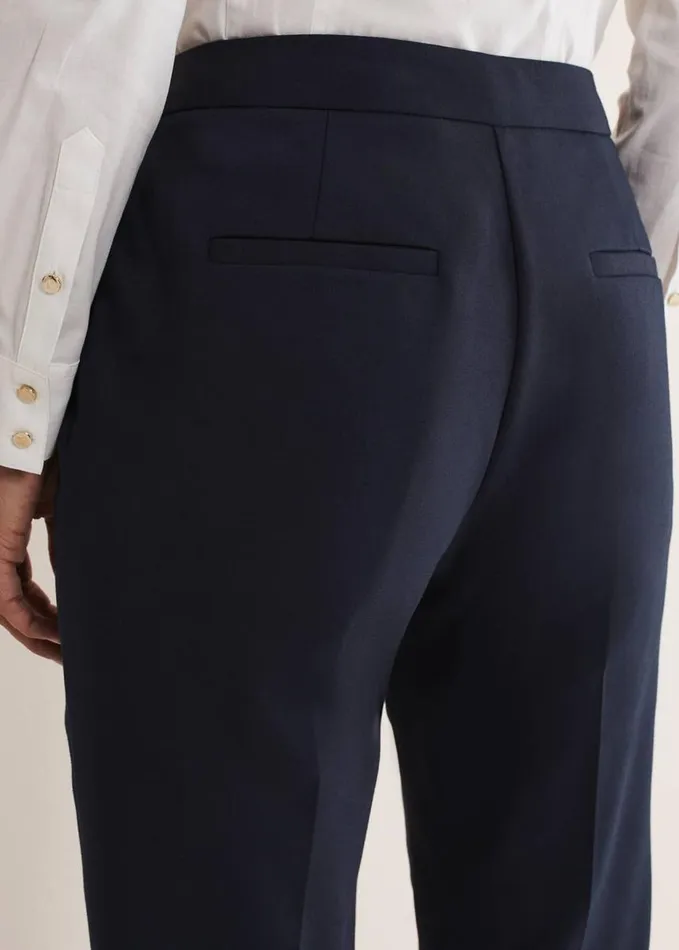 Phase Eight Ulrica Straight Leg Trousers Midnight Women Trousers