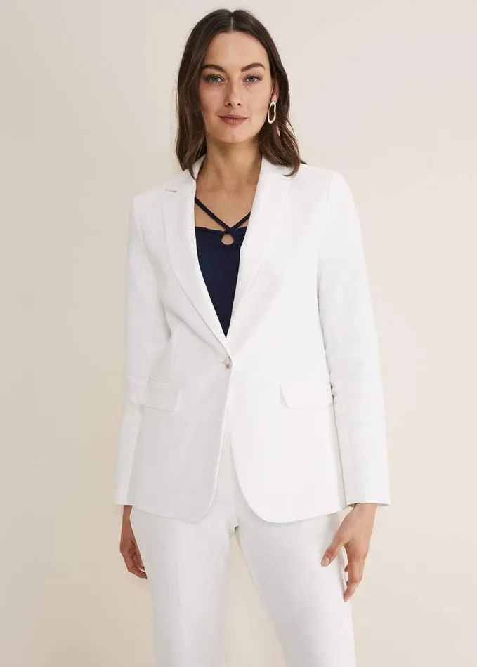 Phase Eight Ulrica White Blazer White Women Jackets