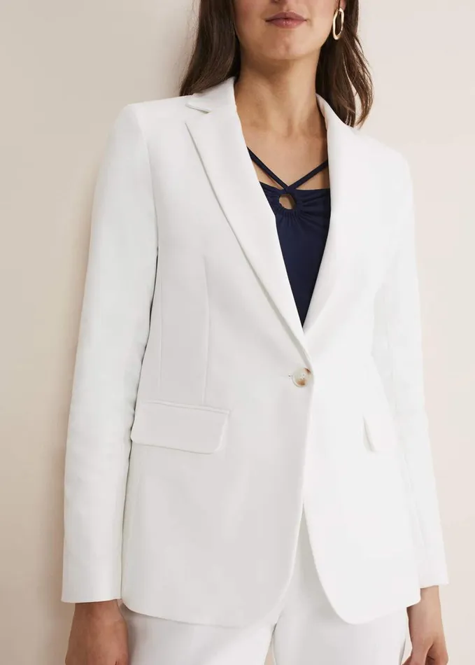 Phase Eight Ulrica White Blazer White Women Jackets
