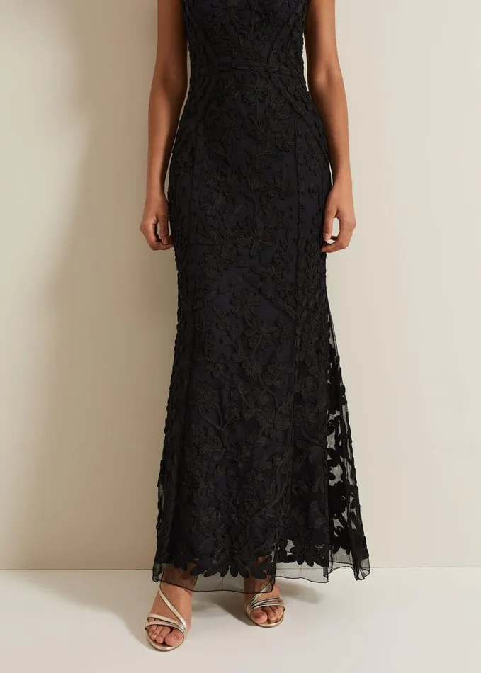 Phase Eight Wenda Tapework Maxi Dress Multicoloured Women Dresses