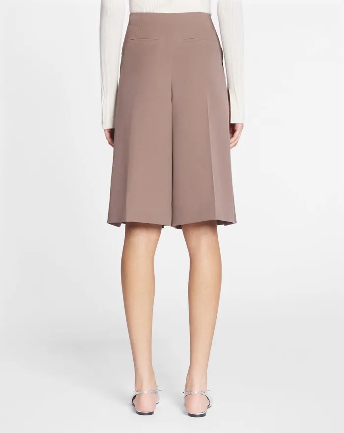 Pleated Culotte Marron Glace Women Lanvin Skirts and Shorts