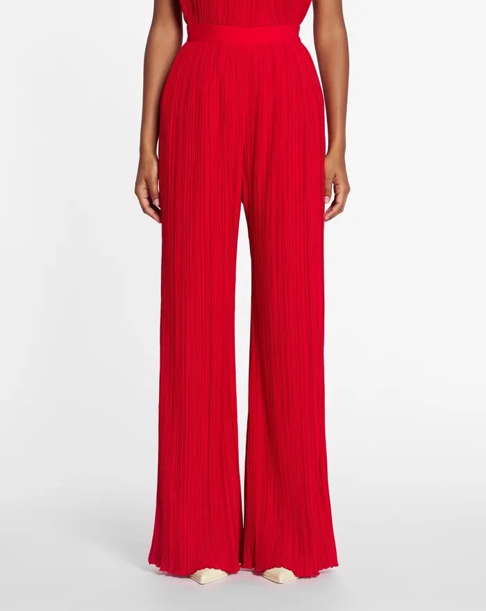 Pleated Pants Flame Women Lanvin Pants Pleated Pants Flame Women Lanvin Pants