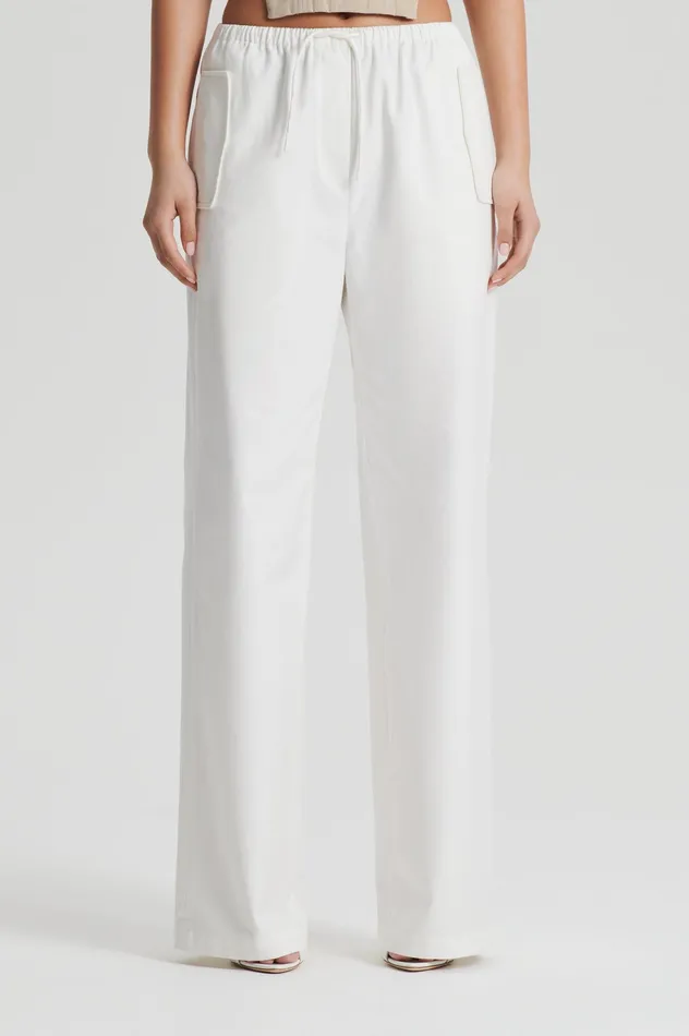 POCKET CARGO WHITE Trousers Scanlan Theodore Women POCKET CARGO WHITE Trousers Scanlan Theodore Women