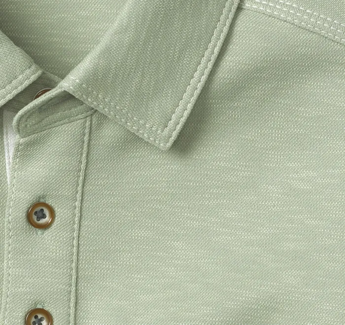 Polos and Tees Johnston and Murphy Men Vintage Slub Polo Sage