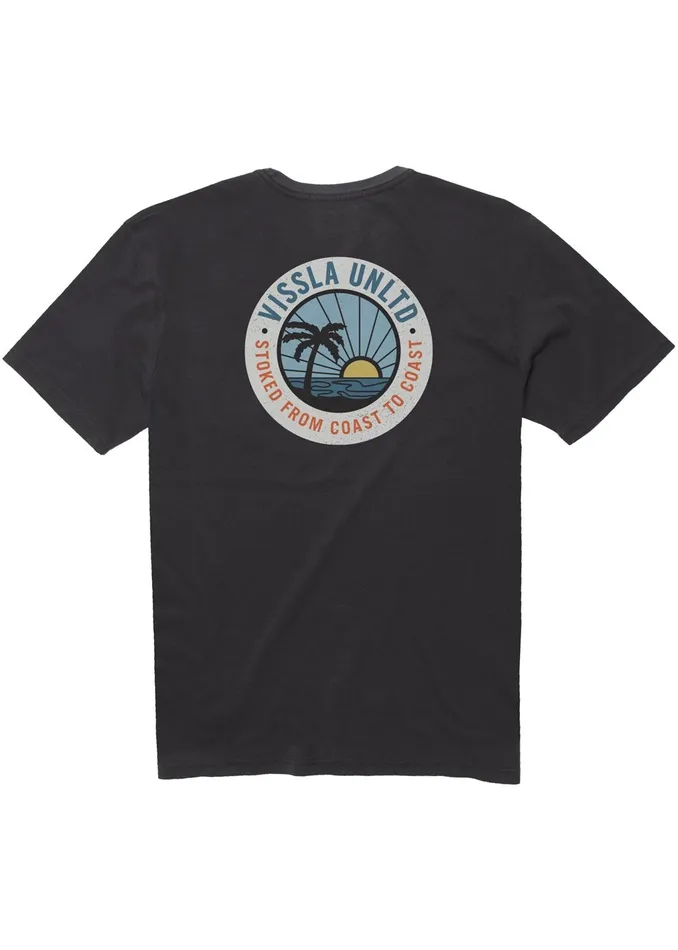 Premium Tees Sun Down Ss Pkt Tee Phantom Vissla Men