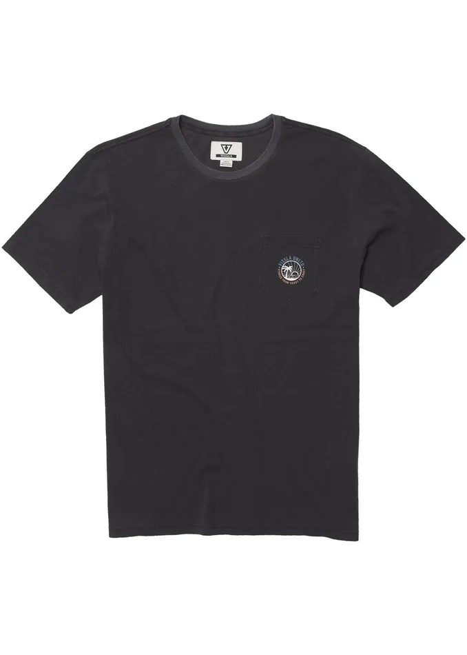 Premium Tees Sun Down Ss Pkt Tee Phantom Vissla Men Premium Tees Sun Down Ss Pkt Tee Phantom Vissla Men