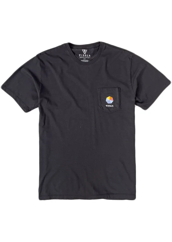 Premium Tees Vissla Men Spectrum Premium Pkt Tee Black