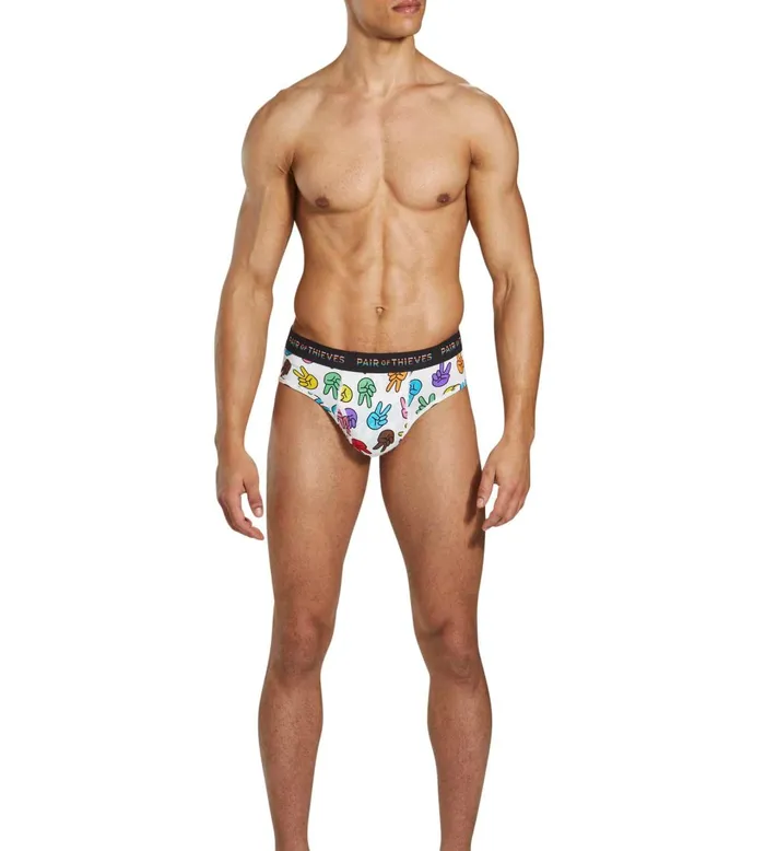 Pride Superfit Briefs White Underwear 1 Pack Men Pair Of Thieves Briefs