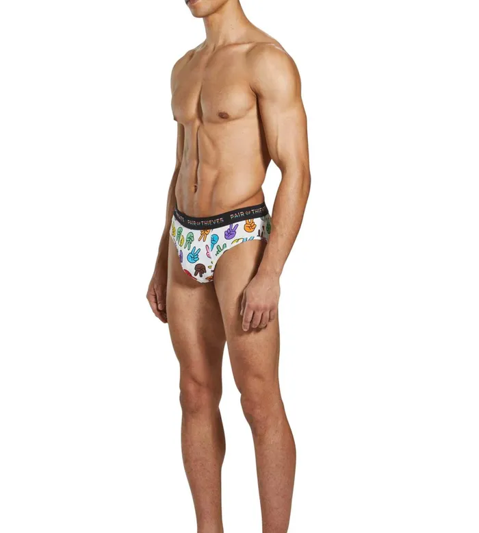 Pride Superfit Briefs White Underwear 1 Pack Men Pair Of Thieves Briefs