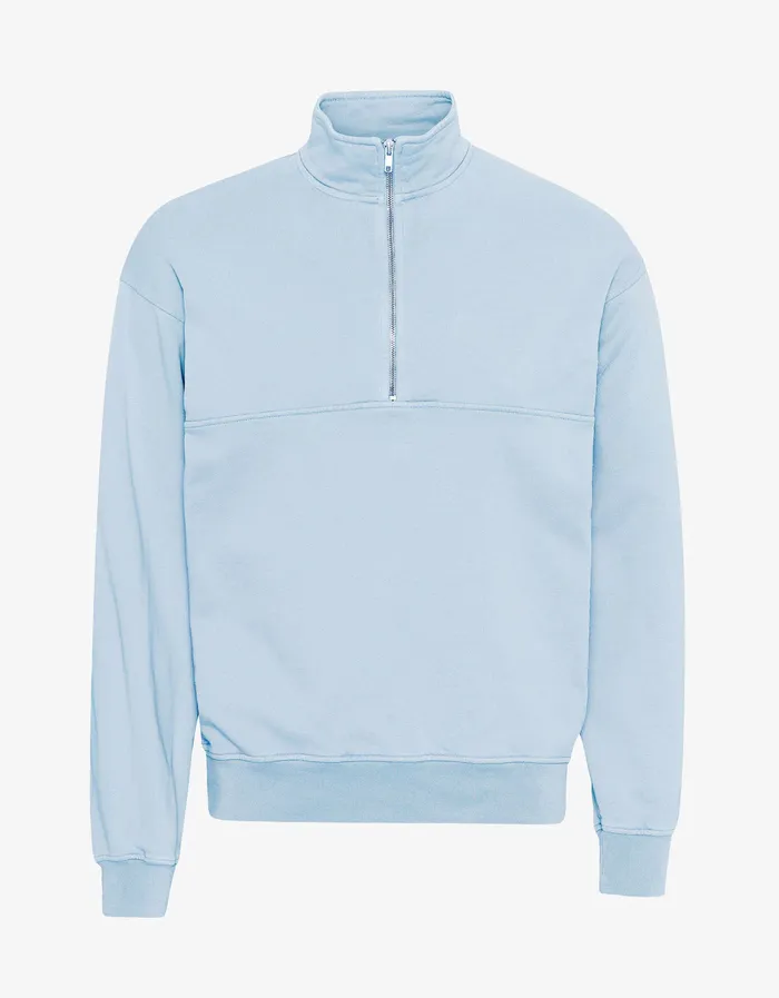 Quarter Zips Colorfulstandard Women Organic Quarter Zip 8211 Polar Blue