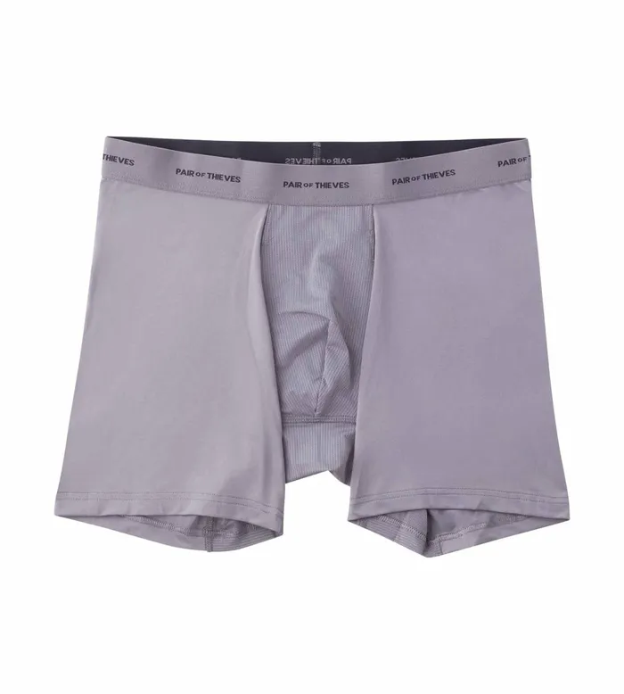 Quick Dry Action Blend Boxer Briefs Grey Underwear 3 Pack Men Pair Of Thieves Boxer Briefs