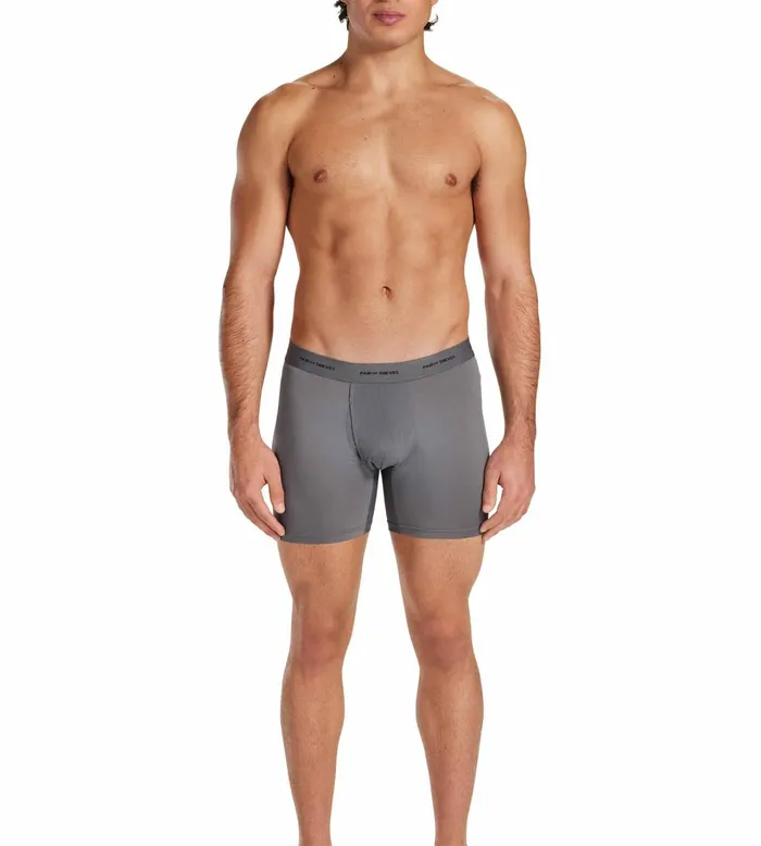 Quick Dry Action Blend Boxer Briefs Grey Underwear 3 Pack Men Pair Of Thieves Boxer Briefs